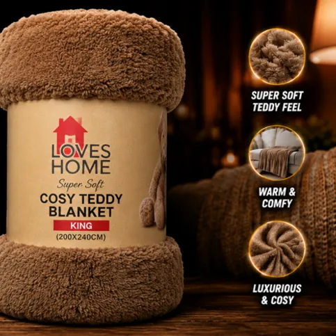 Cosy Teddy Blanket