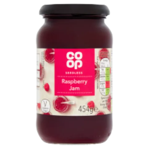 Co-op Seedless Raspberry Jam 454g