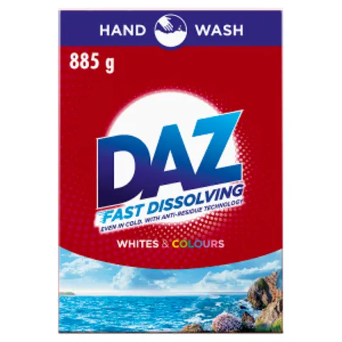 DAZ Washing Powder 885 g  Washes, Whites & Colours
