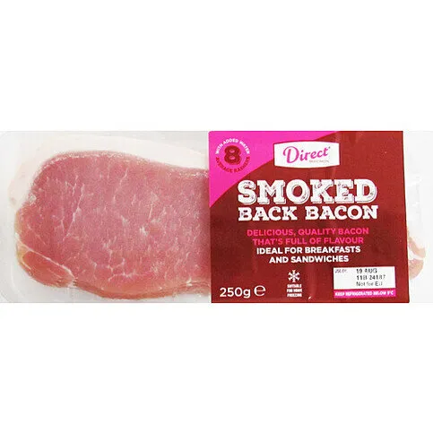 Direct Smoked back bacon 