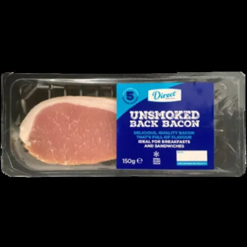 Direct Unsmoked back bacon 