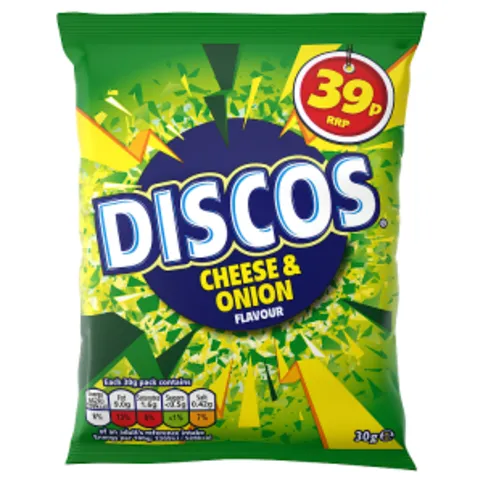 Discos Cheese & Onion Flavour 30g