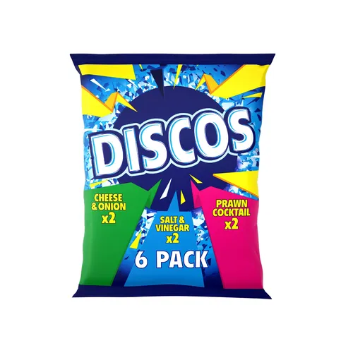Discos Variety Multipack Crisps 6 Pack