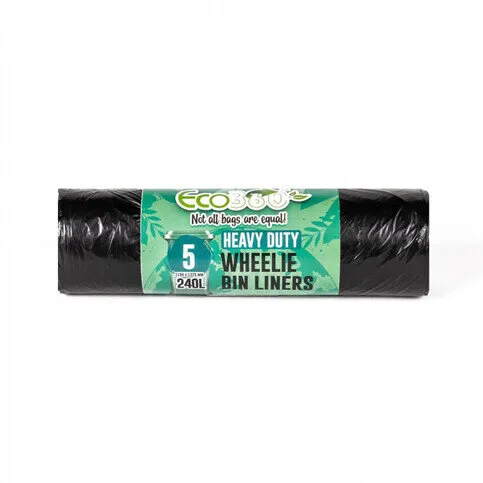 Ecobag Wheelie Bin Liners 240L - 5 Pack