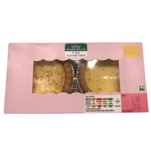 Morrisons Egg Custard Tart 2 Pack