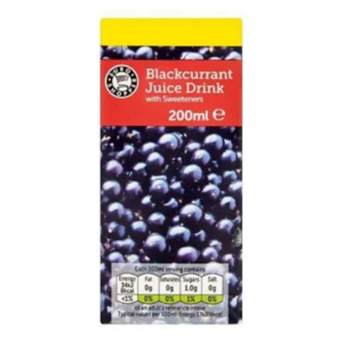 Euro Shopper Blackcurrant Juice 200ml