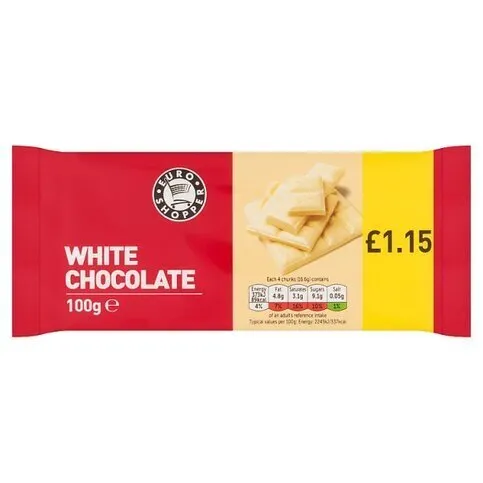 ES White Chocolate £1.15 100g