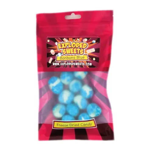 Exploded Sweets Freeze Dried Bonbon Bonanza Blue Raspberry 50g