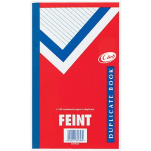Club Duplicate Book Feint 211 x 125mm