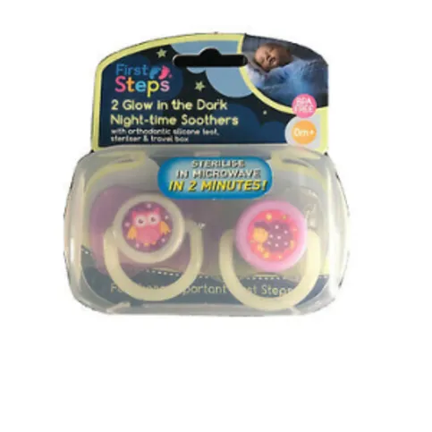 First Steps 2pk Glow In The Dark Night-time Smoothers