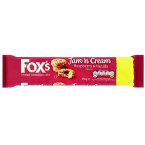 Fox Jam N Cream Raspberries N Vanilla 150g
