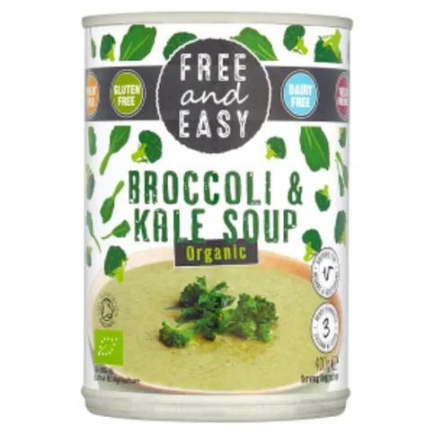 Free and Easy Organic Broccoli & Kale Soup 400g