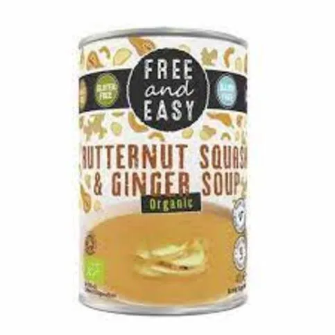 Free & Easy Organic Butternut Sqaush & Ginger Soup 400g