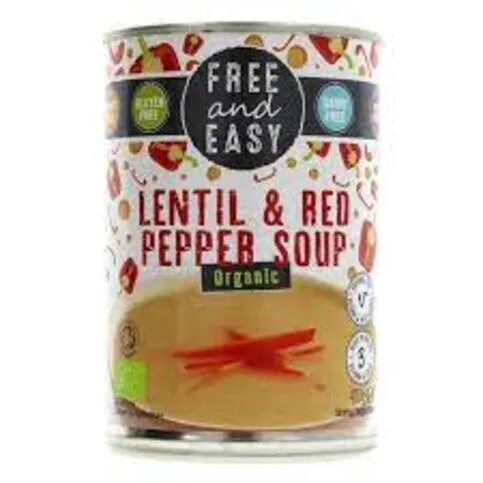 Free & Easy Organic Lentil & Red Pepper Soup 400g