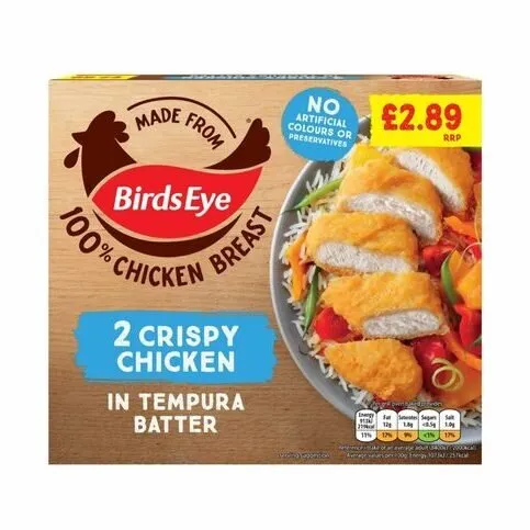 FROZEN: BIRDS EYE 2 CRISPY CHICKEN PM£3.00 170G