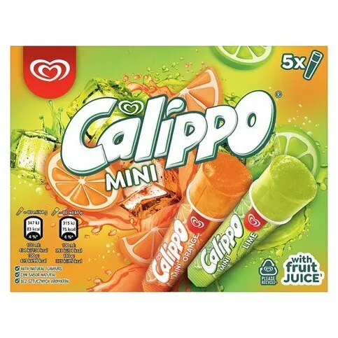 FROZEN: WALLS CALIPPO ORANGE LIME 5PK