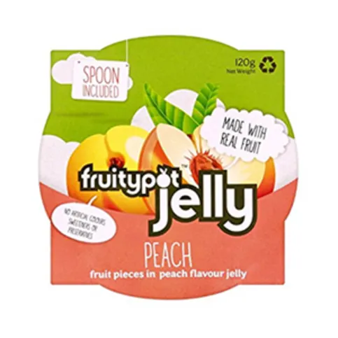 Fruitypot Jelly Peach 120g
