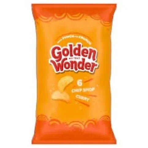 golden wonder chip shop curry 6pk