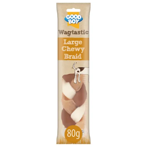 Good Boy Wagtastic Large Chewy Braid 80g