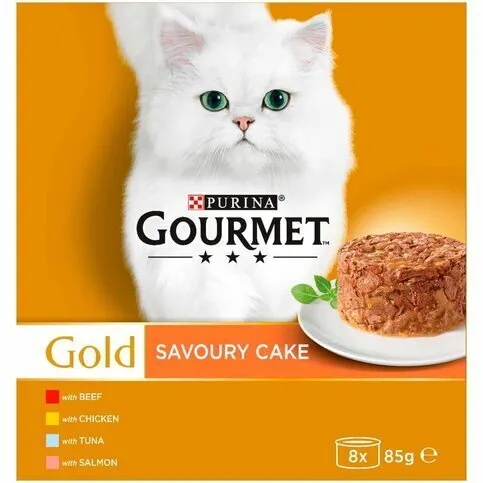 Gourmet Gold Savoury Cake Mixed 8 x 85g