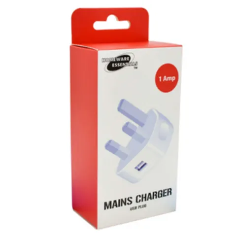 Homeware Essentials Mains Plug For USB Charger