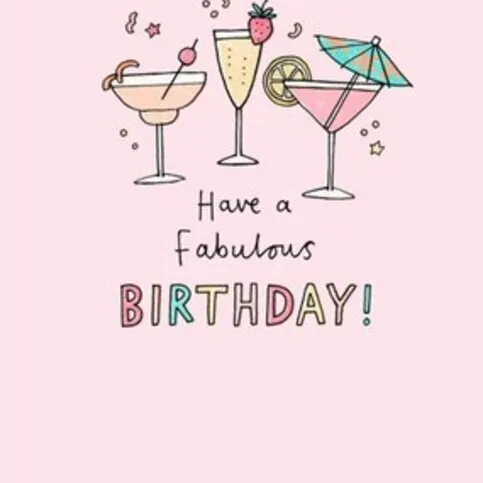 Happy Birthday greetings card for HER (picture may vary)