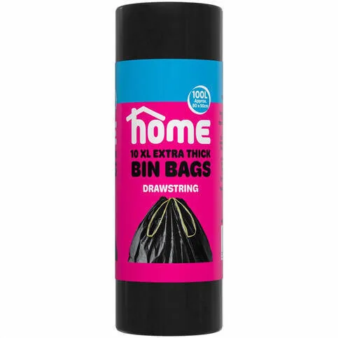 Home 10 Pack Xl Drawstring Bin