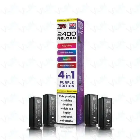 IVG 2400 Reload 4 in 1 Prefilled Pods - Purple Edition 20MG