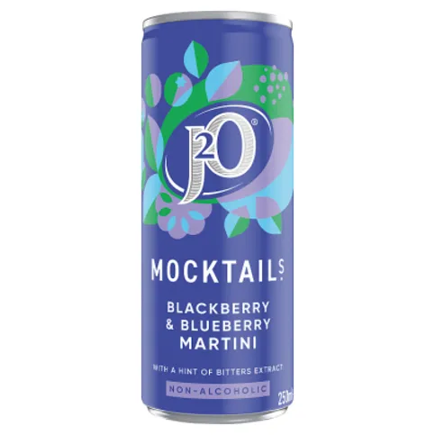 J2O Mocktails Blackberry & Blueberry Martini 250ml
