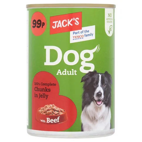 Jack Dog Adult Chunks In Gravy Beef 415g