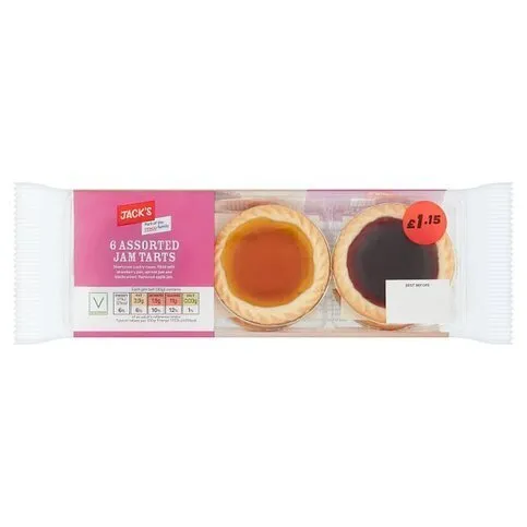 Jack's 6 Assorted Jam Tarts