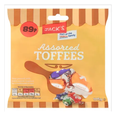 Jack's Assorted Toffee 105g