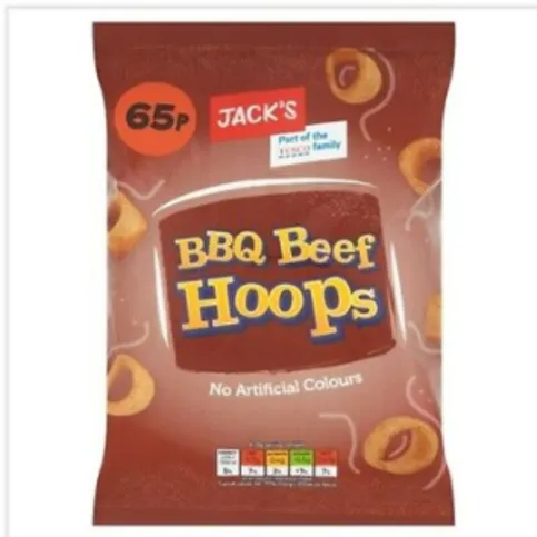 Jack's BBQ Beef Hoops 70g