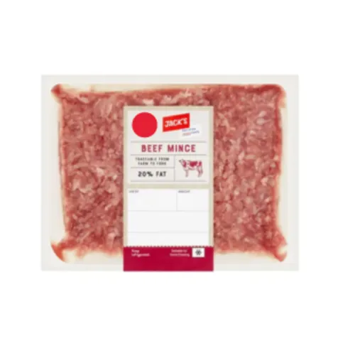 Jack's Beef Mince 20% Fat 400g