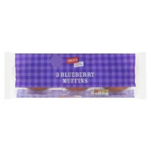 Jack's Blueberry Muffin 3 Pack 275g