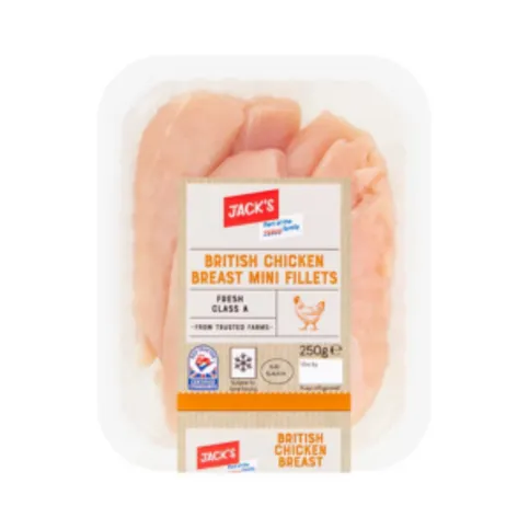 Jack's British Chicken Breast Mini Fillets 250g