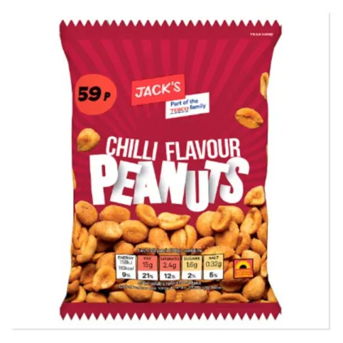 Jack's Chilli Flavour Peanuts 55g