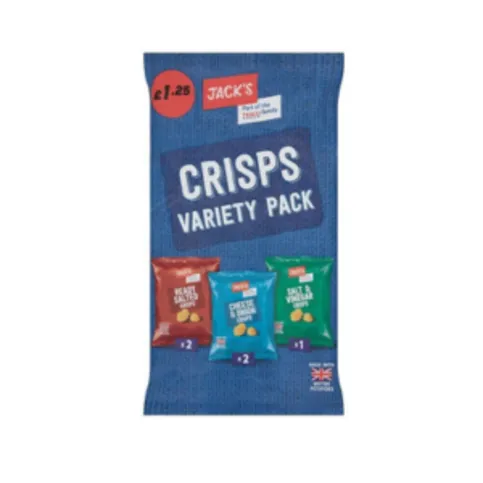 Jack's Crisps Variety Pack 5 × 20g