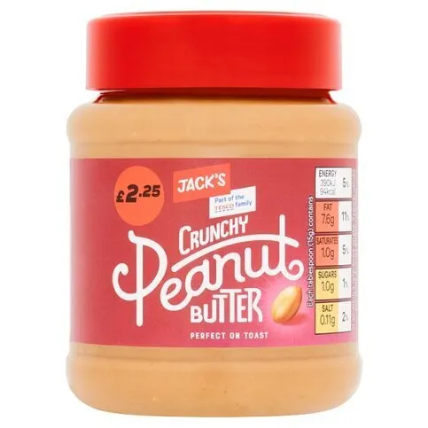 Jacks Crunchy Peanut Butter £2.25 340g