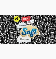 Jack's Extra Large Soft Tissues 100 Sheets