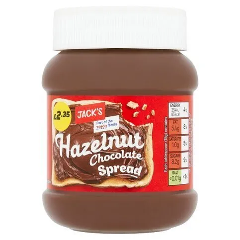 Jacks Hazelnut Choc Spread £2.35 400g