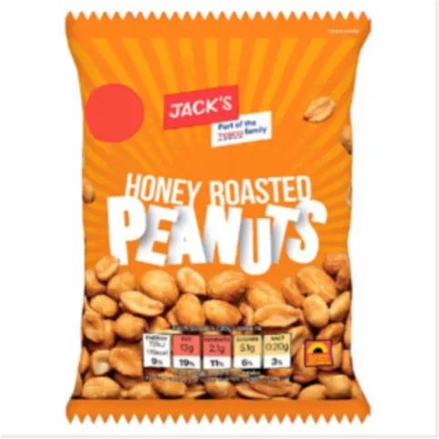 Jack's Honey Roasted Peanuts 55g
