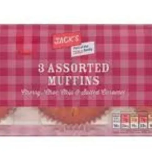 Jack's 3 Assorted Muffins 273g