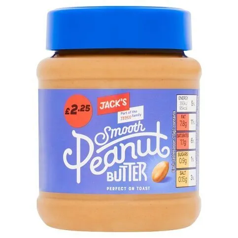 Jacks Smooth Peanut Butter £2.25 340g