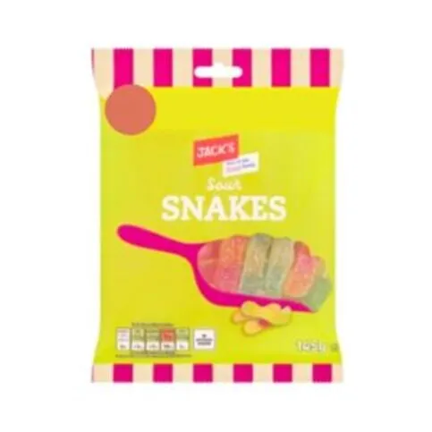 Jack's Sour Snakes 140g