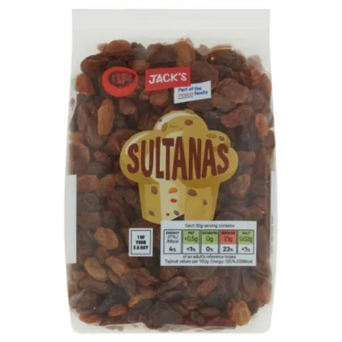 Jacks Sultanas 375g