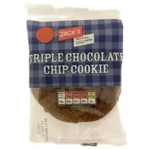 Jack's Single Triple Chocolate Chip Cookie 55g