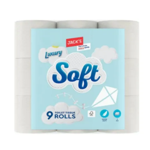 Jack's White Toilet Tissue 9 Pack