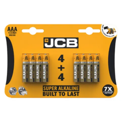 JCB AAA 8 Pack