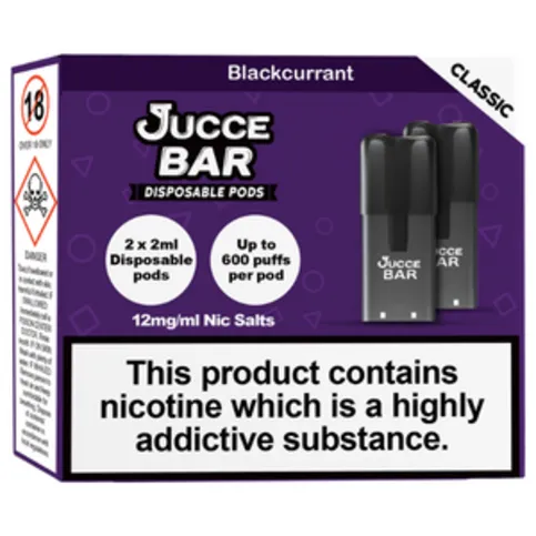 Jucce Bar Blackcurrant Disposable Pods